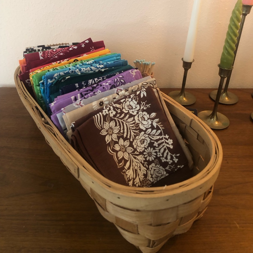 Vintage 50’s Bandanas of many colors!